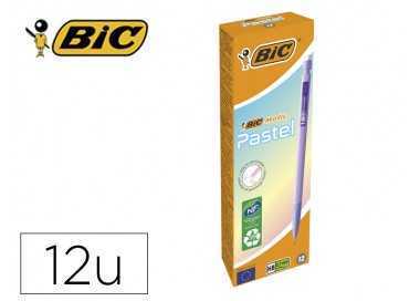 Portaminas bic matic pastel 0,7 mm caja de 12 unidades colores surtidos