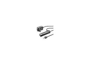 Hub ngs tiny 7 puertos con adaptador corriente usb 2.0