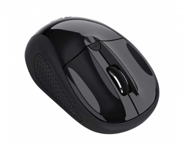 Raton trust basic optico inalambrico eco 4 botones 800/1600 dpi usb 2.0 color negro