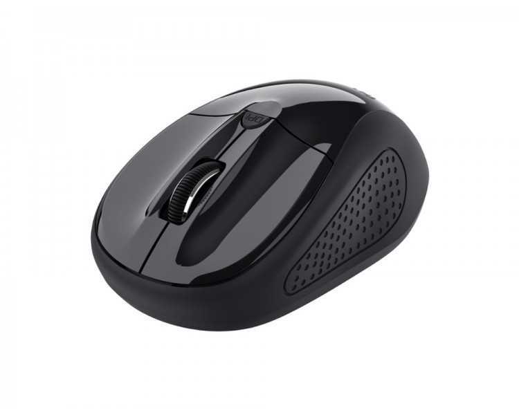 Raton trust basic optico inalambrico eco 4 botones 800/1600 dpi usb 2.0 color negro