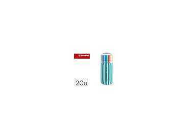 Rotulador stabilo punta de fibra pen 68 zebrui turquesa estuche de 20 unidades colores surtidos Rotulador stabilo punta de fibra pen 68 zebrui turquesa estuche de 20 unidades colores surtidos