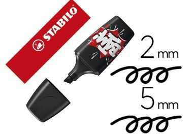 Rotulador stabilo boss mini fluorescente by snooze one negro