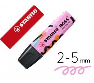 Rotulador stabilo boss fluorescente original pastel by ju schnee fucsia helado