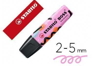 Rotulador stabilo boss fluorescente original pastel by ju schnee fucsia helado