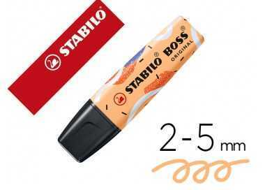 Rotulador stabilo boss fluorescente original pastel by ju schnee naranja palido