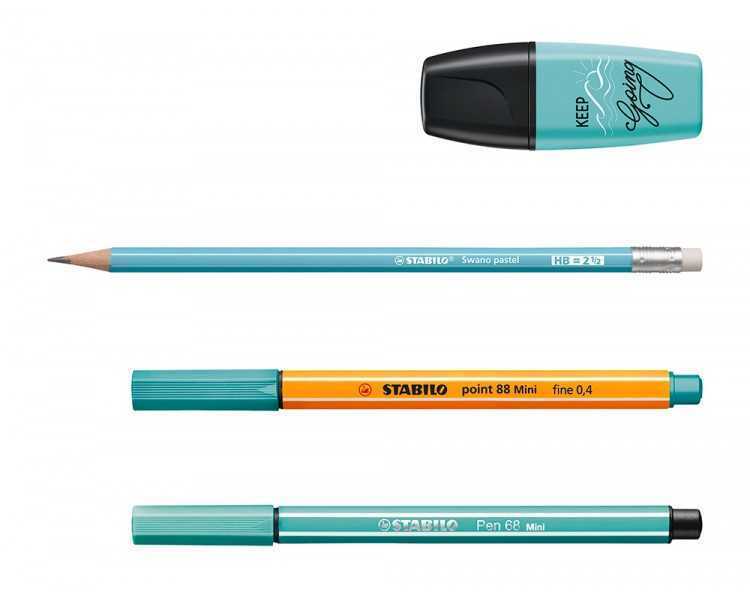 Set stabilo pastel love mini world pen 68 / point 88 / boss / swano 35 unidades surtidas
