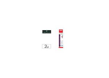Lapices bicolor fino faber castell 2160-rb hexagonal rojo/azul blister de 2 unidades