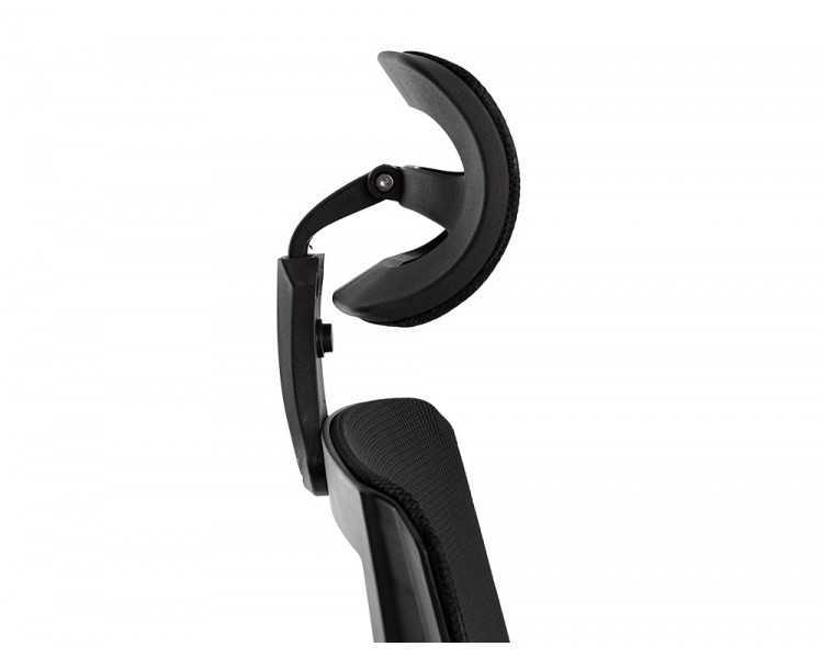 Silla giratoria q-connect ergonomica respaldo alto y reposacabeza ajustable en altura 1180+100x630x625 mm
