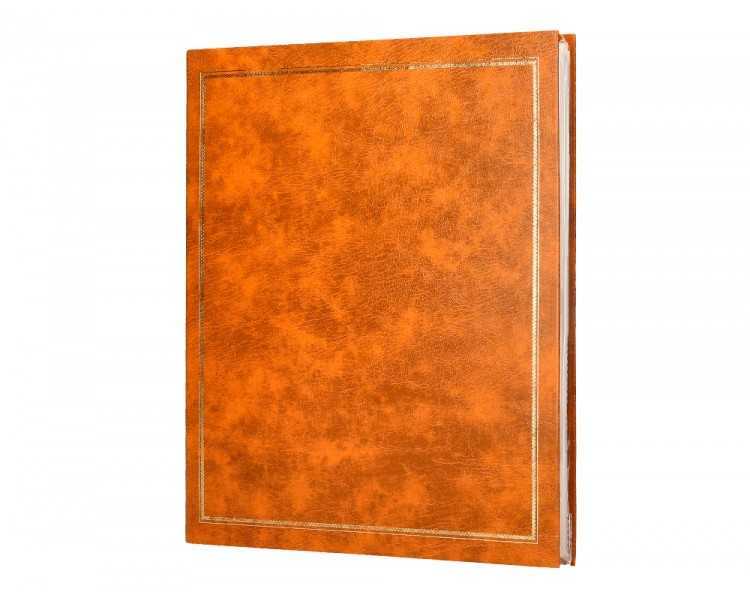 Album de fotos liderpapel anillas serie classic con 20 hojas autoadhesivas color marron