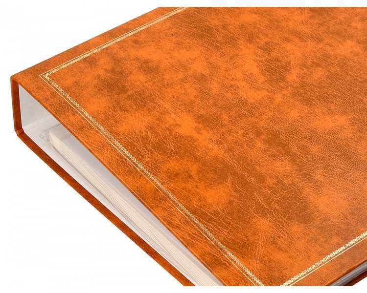 Album de fotos liderpapel anillas serie classic con 20 hojas autoadhesivas color marron