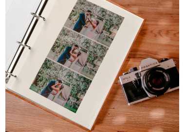 Album de fotos liderpapel anillas serie classic con 20 hojas autoadhesivas color marron