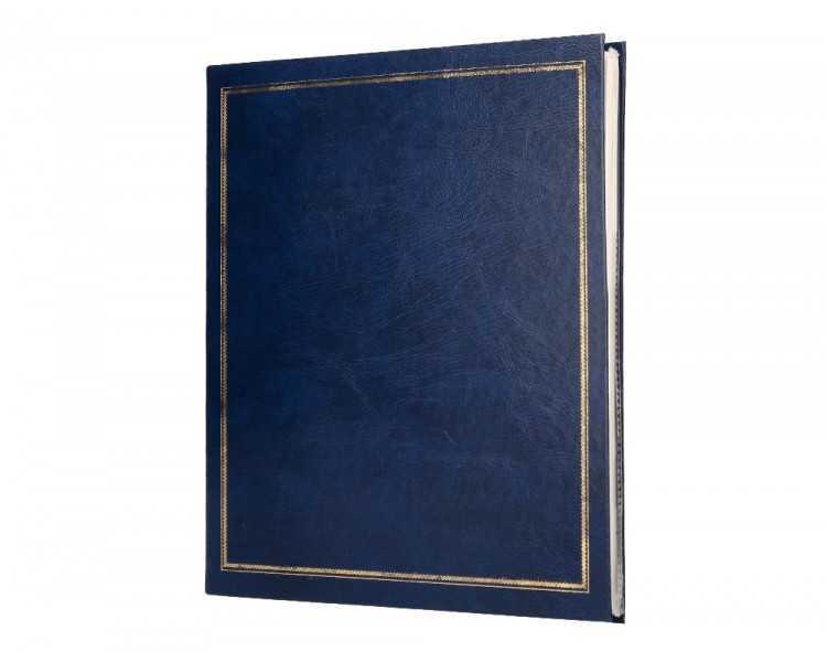 Album de fotos liderpapel anillas serie classic con 20 hojas autoadhesivas color azul