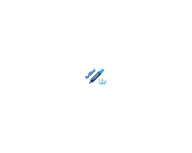 Rotulador artline fluorescente eks-600 azul punta biselada