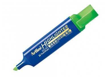 Rotulador artline fluorescente eks-600 verde punta biselada