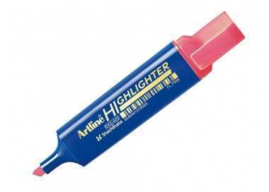 Rotulador artline fluorescente eks-600 rosa punta biselada
