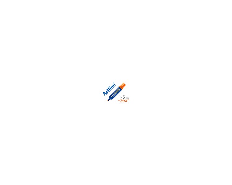 Rotulador artline fluorescente eks-600 naranja punta biselada