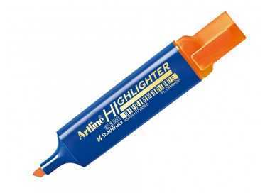 Rotulador artline fluorescente eks-600 naranja punta biselada