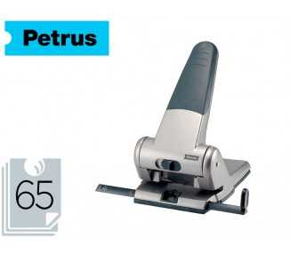 Taladrador petrus 305 metalico capacidad de 65 hojas color plata