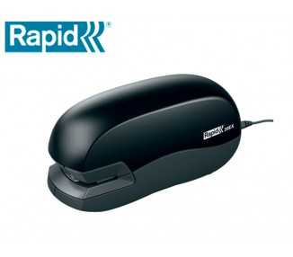 Grapadora rapid electrica 20ex fixativ capacidad de grapado 20 hojas usa grapas 24/6 y 26/6 color negro