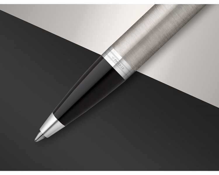 Juego parker im essential acero ct boligrafo + pluma