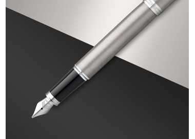 Juego parker im essential acero ct boligrafo + pluma