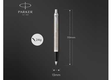 Juego parker im essential acero ct boligrafo + pluma