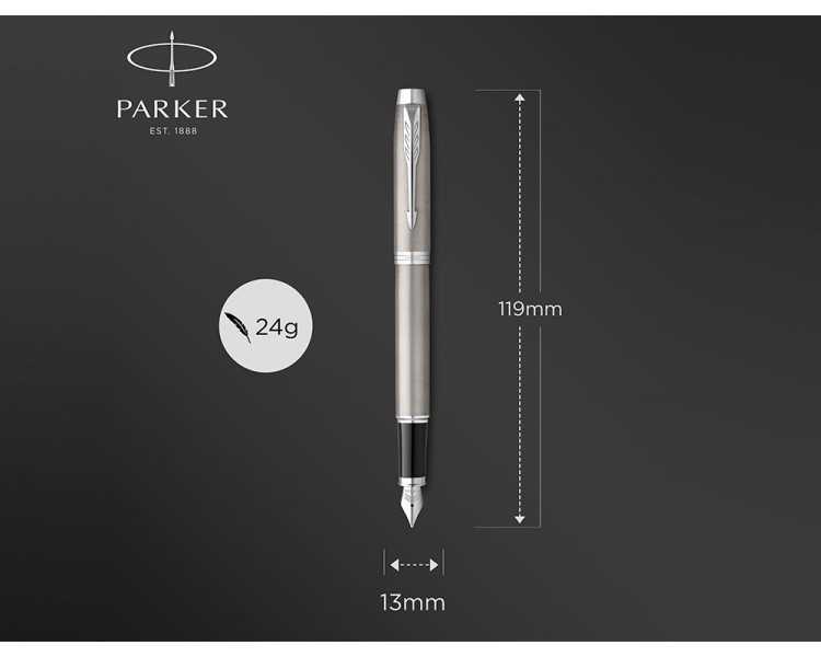 Juego parker im essential acero ct boligrafo + pluma