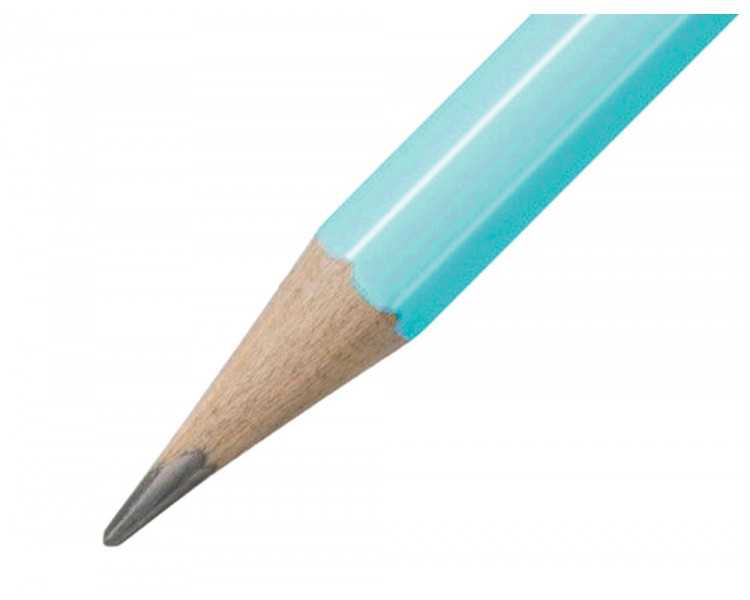 Lapices de grafito con goma stabilo swano mina 2,2 mm dureza hb azul pastel