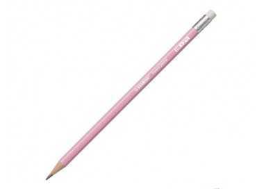 Lapices de grafito con goma stabilo swano mina 2,2 mm dureza hb rosa pastel Lapices de grafito con goma stabilo swano mina 2,2 mm dureza hb rosa pastel