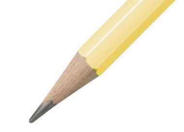 Lapices de grafito con goma stabilo swano mina 2,2 mm dureza hb amarillo pastel