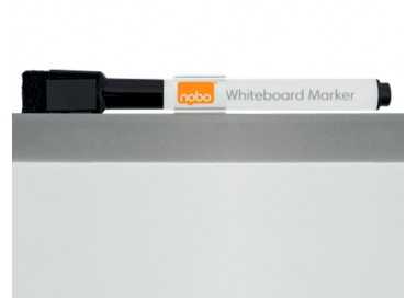 Pizarra blanca nobo magnetica con tablero de corcho 585x430 mm