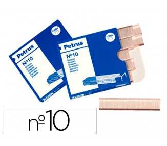 Grapas petrus n 10 galvanizada caja de 1000 unidades