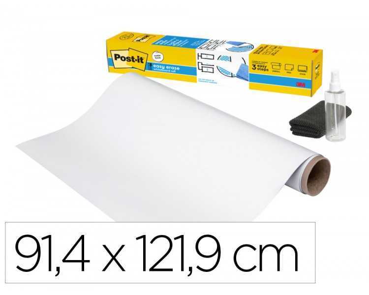 Pizarra blanca post-it super sticky flex adhesiva removible rollo 91,4x121,9 cm
