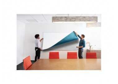 Pizarra blanca post-it super sticky flex adhesiva removible rollo 91,4x121,9 cm