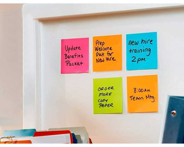 Bloc de notas adhesivas quita y pon post-it super sticky playful 76x76 mm 90 hojas 100% pefc pack de 6 unidades