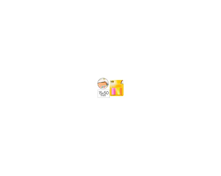 Bloc de notas adhesivas quita y pon post-it mininotas energetic colour 15 x 50 mm 50 hojas pack de 5 unidades