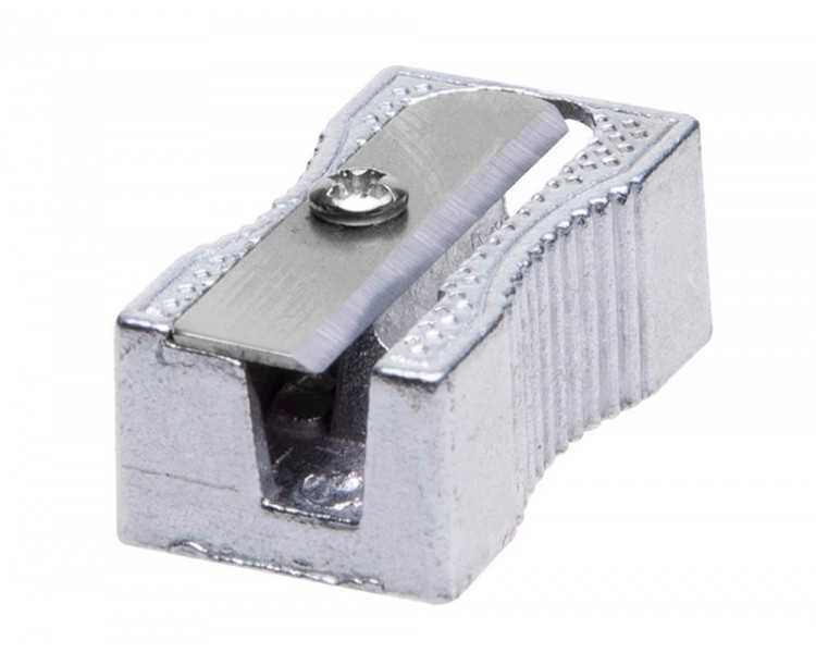 Sacapuntas q-connect metalico rectangular 1 uso
