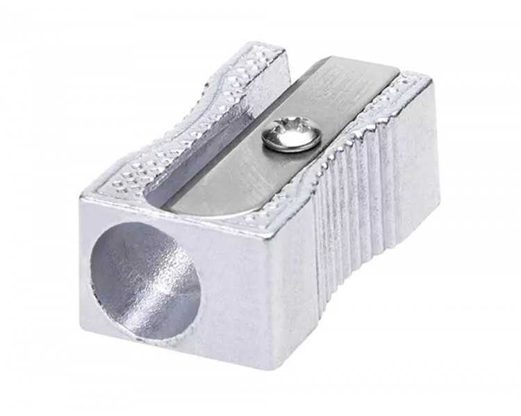 Sacapuntas q-connect metalico rectangular 1 uso