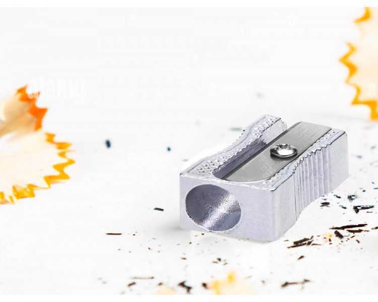 Sacapuntas q-connect metalico rectangular 1 uso