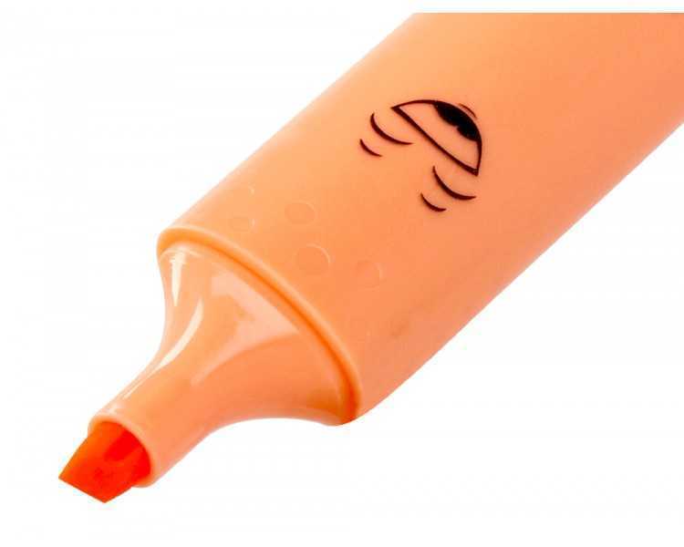 Rotulador liderpapel fluorescente pastel punta biselada estuche de 6 unidades colores surtidos
