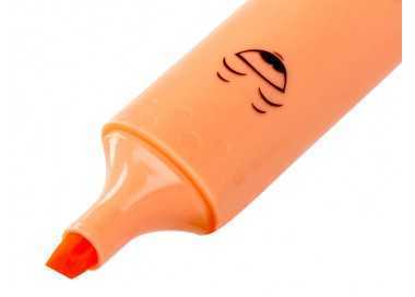Rotulador liderpapel fluorescente pastel punta biselada estuche de 6 unidades colores surtidos