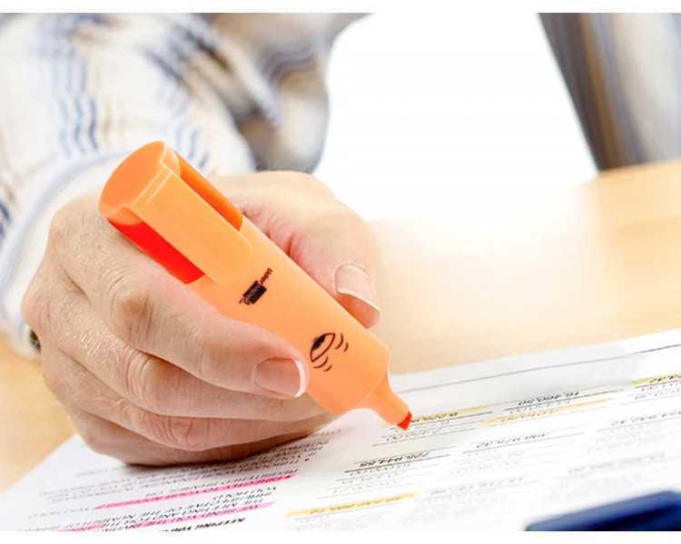 Rotulador liderpapel fluorescente pastel punta biselada estuche de 6 unidades colores surtidos
