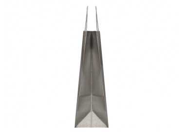 Bolsa papel q-connect kraft plata l con asa retorcida 320x400x14 mm
