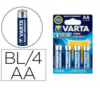 Pila varta alcalina longlife power aa tipo lr-06 blister de 4 unidades