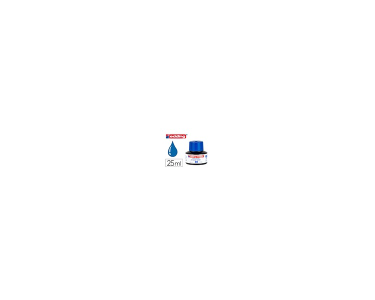 Tinta rotulador edding mtk25 con sistema capilar color azul bote 25 ml