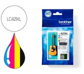 Ink-jet brother lc421xlval dcp-j1050dw / dcp-j1140dw / mfc-j10 pack 4 colores 500 paginas