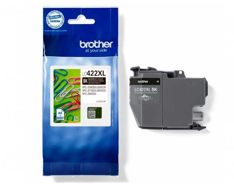 Ink-jet brother lc-422xlbk negro mfc-j5340dw / mfc-j5740dw / mfc-j6540dw / mfc-j6940dw 3000 paginas