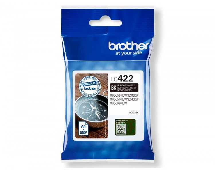 Ink-jet brother lc-422bk negro mfc-j5340dw / mfc-j5740dw / mfc-j6540dw / mfc-j6940dw 550 paginas