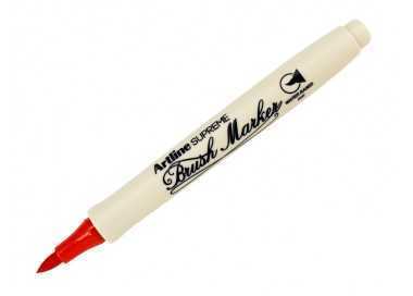 Rotulador artline supreme brush epfs pintura base de agua punta tipo pincel trazo fino rojo