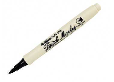Rotulador artline supreme brush epfs pintura base de agua punta tipo pincel trazo fino negro